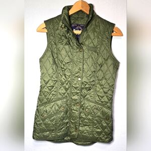 Barbour Women's Green Quilted Vest